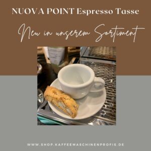 Nuova Point Espresso Tasse bei den KaffeemasachinenProfis erhältlich